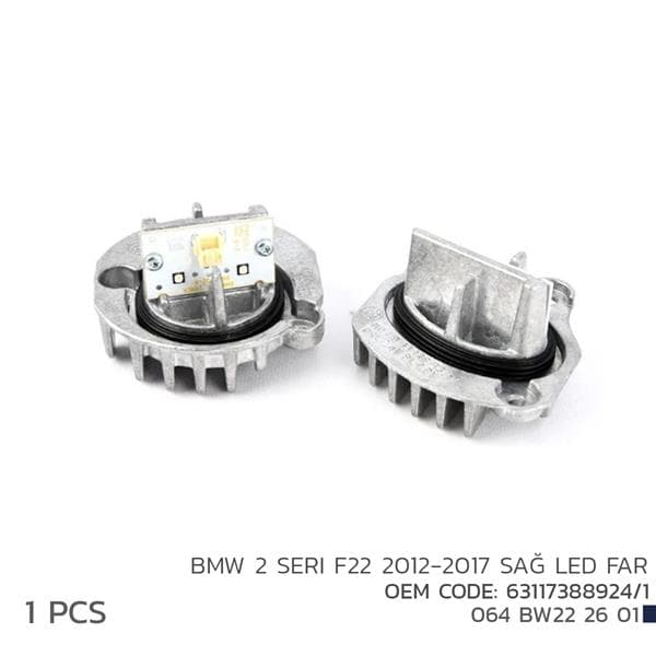 NIKEN BMW 2 F22 2012-2017 SAĞ LED FAR MODL 63117388924/1 OEM: 63117388924-1 - NIKEN 064BW222601 kodlu oto yedek parça