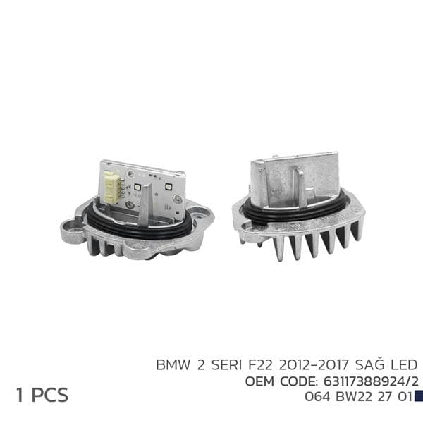 NIKEN BMW 2 F22 2012-2017 SAĞ LED FAR MODL 63117388924/2 OEM: 63117388924-2 - NIKEN 064BW222701 kodlu oto yedek parça