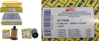 OPAR FİLTRE SETİ DOBLO III 1.6MJET EURO6 OEM: 55179638 - OP 55179638 kodlu oto yedek parça