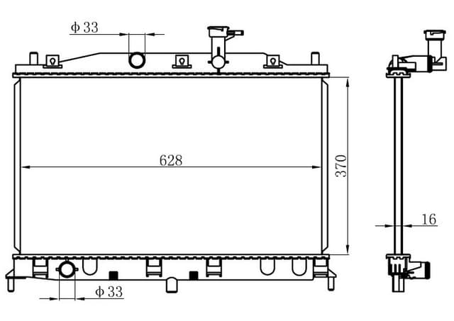 ORIS RADYATÖR BRAZİNG ACCENT ERA 1..4/1.6I 05 AC KLİMASIZ MEK 370x628x18 253101E100-253101E150 OEM: 253101E100-253101E150 - ORIS BHY036016 kodlu oto yedek parça