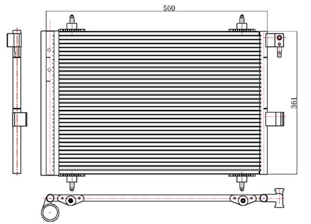 ORIS KLİMA RADYATÖRÜ KONDANSÖR P407 04 11 P508 10 18 C5 04 17 1.6-1.8-2.0 VTI-HDI OEM: 6455.HV-6455.GY-6455.JB-9683011280 - ORIS CPE080016 kodlu oto yedek parça