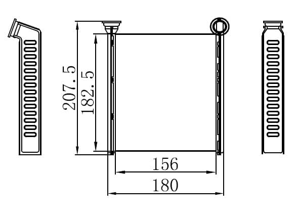 ORIS KALORİFER RADYATÖRÜ BRAZİNG GOLF VI -JETTA IV-1.2TSI-1.4TSI-1.6-2.0TDI 155X185X26 OEM: 5C0819031 - ORIS KVW021026 kodlu oto yedek parça
