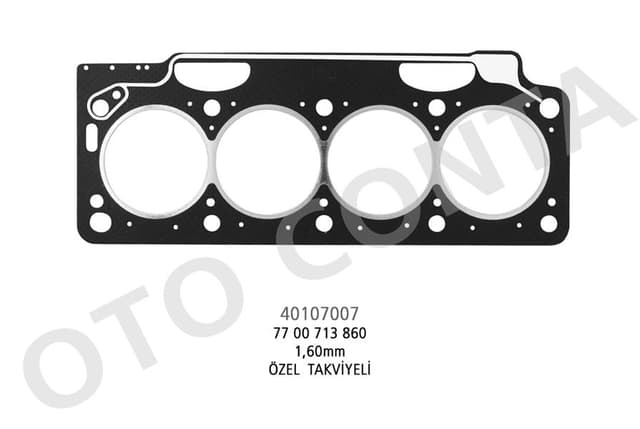 OTOCONTA SİLİNDİR KAPAK CONTASI FLASH-R21 1.7 OEM: 7700713860-7700851083 - OTOCONTA 40107007 kodlu oto yedek parça