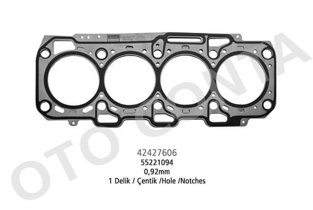 OTOCONTA SKC FIAT DOBLO 10 LINEA 07 BRAVO II 07 14 EGEA 15 ALFA ROMEO GIULIETTA 10 19 MITO 11 1.6D MTJ 0.92mm OEM: 55221094-55208989 - OTOCONTA 42427606 kodlu oto yedek parça