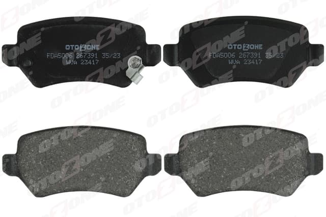 OTOZONE ARKA BALATA ASTRA G 98 ASTRA H 05 MERIVA 03 ZAFIRA 00 COMBO 02 GDB1515 93188727-1605967-1605086-WVA23415 OEM: 93188727-1605967-1605086-WVA23415 - OTOZONE FDA5006 kodlu oto yedek parça