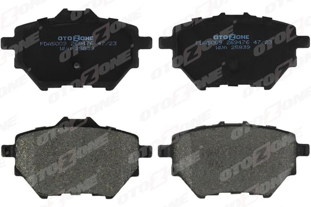 OTOZONE ARKA FREN BALATASI ASTRA L 21 COMBO E 18 GRANDLAND 17 MOKKA e 20 C4 18 C4 e 22 BERLINGO 18 PARTNER 18 RIFTER 18 508 18 308 II-III 13 3008 16 408 22 DS4 II 21 268mm / PROACE CITY 21 OEM: 95525378-1678167980-1609000680 - OTOZONE FDA5009 kodlu oto yedek parça