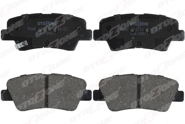 OTOZONE ARKA FREN BALATA HYUNDAI ACCENT BLUE 1.4L 1.6L benzinli 10- 1.6L CRDi dizel 10- / ELANTRA 1.6L D4FB 11- / KIA RIO 1.4L D4FC dizel - 6 vites 14- / SOUL 1.6L CVVT 09- OEM: 583021RA30-583023XA30-583021WA35 - OTOZONE FDA8000 kodlu oto yedek parça