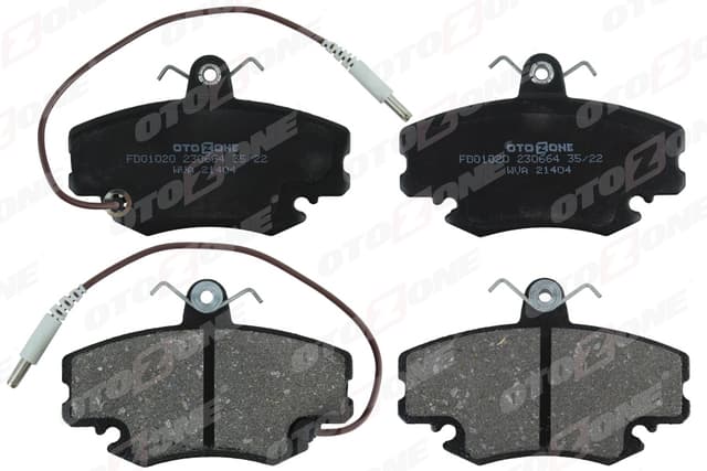 OTOZONE ÖN BALATA FİŞLİ RENAULT R9-R19-R21-CLIO I-II-MEGANE I-TWINGO-LOGAN-SANDERO-SOLENZA GDB 400 OEM: 7711130071-7701204833-WVA21404 - OTOZONE FDO1020 kodlu oto yedek parça