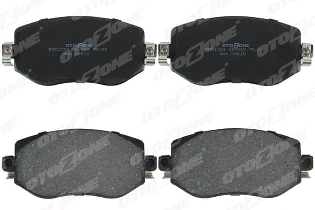 OTOZONE ÖN FREN BALATASI RENAULT MEGANE IV 15 TÜM MOTOR TİPLERİ G:129MM Y:58.4 MM K:18MM 410603407R-WVA22610-410605929R OEM: 410603407R-WVA22610-410605929R - OTOZONE FDO1024 kodlu oto yedek parça