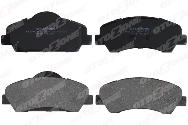 OTOZONE ÖN FREN BALATASI PEUGEOT P301 12 P308 13 CITROEN C-ELYSEE 12 C4 14 266mm 1608691380-1610699280 OEM: 1608691380-1610699280 - OTOZONE FDO4010 kodlu oto yedek parça