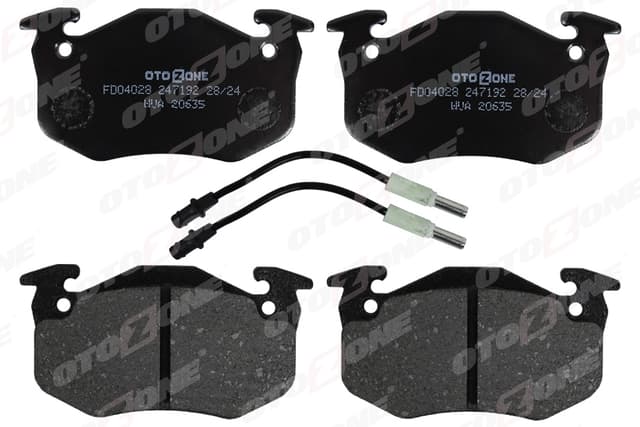 OTOZONE ÖN DİSK FREN BALATASI PEUGEOT 205 1.0/1.1/1.4 02/83 - 07/87-305 1.5/1.5D/1.6/1.8D/1.9D 11/82-12/88 OEM: 425032 - OTOZONE FDO4028 kodlu oto yedek parça