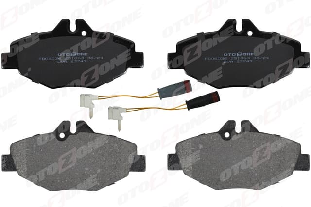 OTOZONE FREN BALATASI ON MERCEDES E-CLASS W211 S211 A0034209920 OEM: A0034209920 - OTOZONE FDO6036 kodlu oto yedek parça