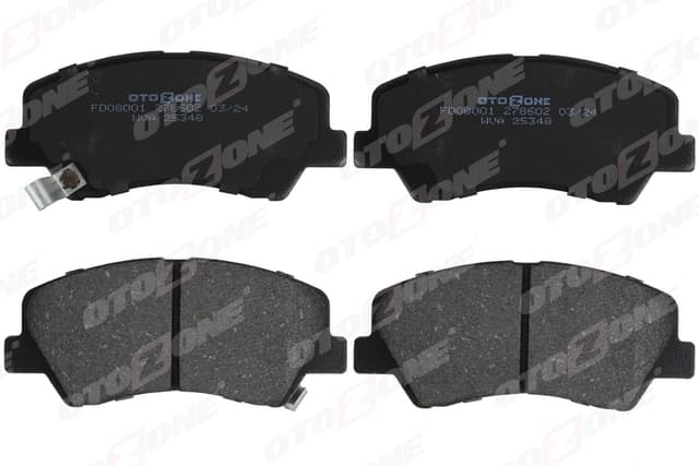 OTOZONE ÖN FREN BALATA HYUNDAI ACCENT BLUE 1.4L 1.6L benzinli 10- 1.6L CRDi dizel 10- / ELANTRA 1.6L D4FB G4FG 6 vites 16- / KIA RIO 1.4L D4FC 11- 581011RA00-581011RA05-581011WA35 OEM: 581011RA00-581011RA05-581011WA35 - OTOZONE FDO8001 kodlu oto yedek parça