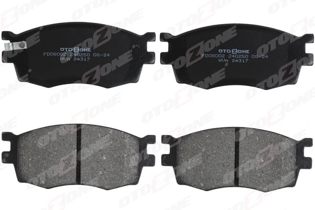 OTOZONE ÖN FREN BALATA HYUNDAI ACCENT ERA 1.4L 1.6L benzinli 06-10 1.5L CRDi dizel 06- / İ20 1.4L D4FC CRDi dizel 08- / KIA RIO 1.4L 1.6L benzinli 05- 1.5L CRDİ 06- OEM: 581011GE00-581011JA10-581011GA00 - OTOZONE FDO8002 kodlu oto yedek parça