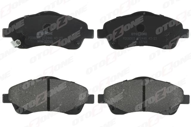 OTOZONE ÖN BALATA AVENSIS 1.8-2.0-2.0D-4D 2.4 03-08 COROLLA VERSO 1.6-1.8- 2.0 2.2D-4D 04-09 GDB3336 OEM: 0446505130-0446505131-WVA23768 - OTOZONE FDO8003 kodlu oto yedek parça