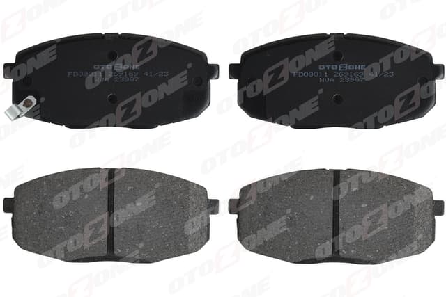 OTOZONE ÖN BALATA HYUNDAI İ30 1.4-1.6-2.0-1.6 CRDI-2.0 CRDI 10/07 KIA CEED 06 GDB3450 OEM: 581011HA10-581011HA20-WVA23966 - OTOZONE FDO8011 kodlu oto yedek parça