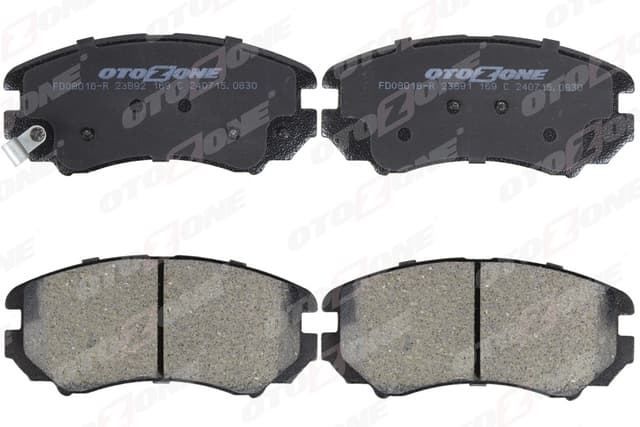 OTOZONE ÖN FREN BALATA KIA SPORTAGE 2.0L D4EA CRDİ 05-10 / SOUL 1.6L CVVT 09- OEM: 581011FA50-581011FE01-581011FE00 - OTOZONE FDO8016-R kodlu oto yedek parça