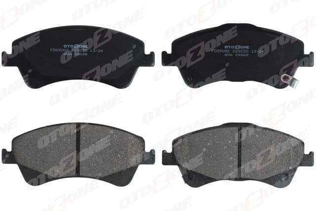 OTOZONE ÖN BALATA AURIS-COROLLA 2.0D-4D-2.2D 07 AVENSIS-VERSO 1.6-1.8-2.0-2.0D 09 COROLLA 1.4D 09 GDB3479 0446502280-044650F010-WVA24203 OEM: 0446502280-044650F010-WVA24203 - OTOZONE FDO9002 kodlu oto yedek parça