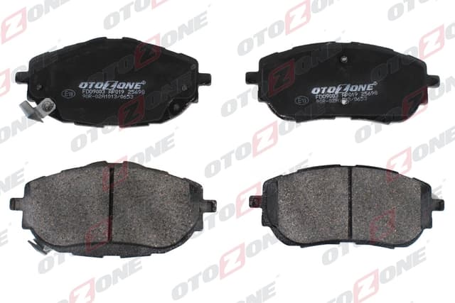 OTOZONE ÖN FREN BALATA TOYOTA AURIS. COROLLA 1.33L 1.6L 1NR-FE 1ZR-FAE NRE180 ZRE181 ZRE185 12- / 1.4L 1ND- FTV NDE180 12- 0446502390-0446502391-WVA25699 OEM: 0446502390-0446502391-WVA25699 - OTOZONE FDO9003 kodlu oto yedek parça