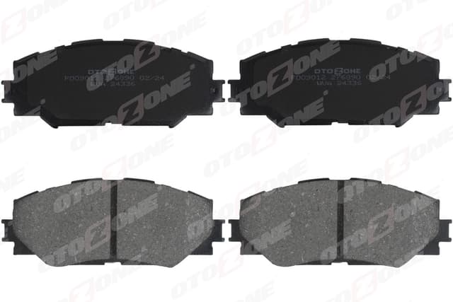 OTOZONE ÖN FREN BALATA TOYOTA AURIS. COROLLA 1.6L 1ZR-FE ZRE151 07-11 / 1.33L 1NR-FE NRE150 6 vites 10-12 OEM: 0446542160-0446512610-0446502220 - OTOZONE FDO9012 kodlu oto yedek parça