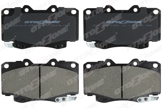 OTOZONE ÖN FREN BALATA TOYOTA HILUX 2.5L 2KDFTV KUN25 VIGO 4x4 05-> OEM: 044650K020-044650K140 - OTOZONE FDO9174-R kodlu oto yedek parça