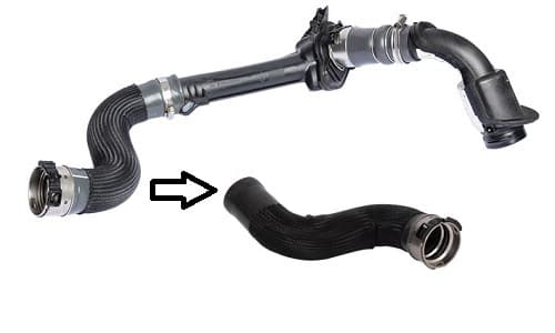 OTOZONE TURBO HORTUMU BÜYÜK PLASTİK PARÇA HARİÇ RENAULT MEGANE III 09> FLUENCE 09> 1.5dCi OEM: 144602487R - OTOZONE HOB1049 kodlu oto yedek parça