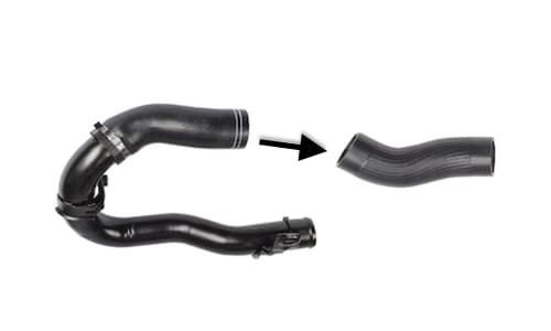 OTOZONE TURBO HORTUMU FIAT DOBLO II 1.6 MJTD-2.0 MJTD 09 > OEM: 52008381 - OTOZONE HOB2200 kodlu oto yedek parça