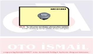 OZAR İÇ OKUMA LAMBASI AMPULLÜ SLX 4394678 OEM: 4394678 - OZAR 4M131023 kodlu oto yedek parça