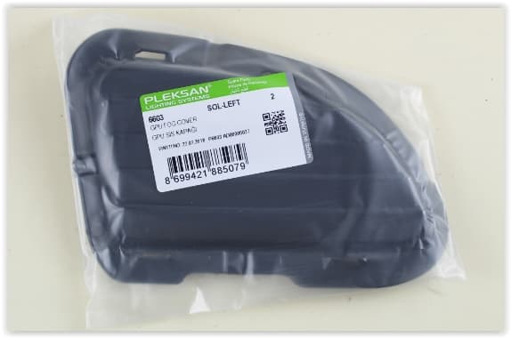 PLEKSAN SİS KAPAĞI SOL GRANDE PUNTO 05 > OEM: 0735410808-735383257-735410808 - PLEKSAN 6603 kodlu oto yedek parça