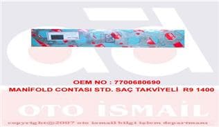 ROYAL MANİFOLD CONTASI STD. SAÇ TAKVİYELİ R9 1400 7700680690 OEM: 7700680690 - ROYAL 005023 kodlu oto yedek parça