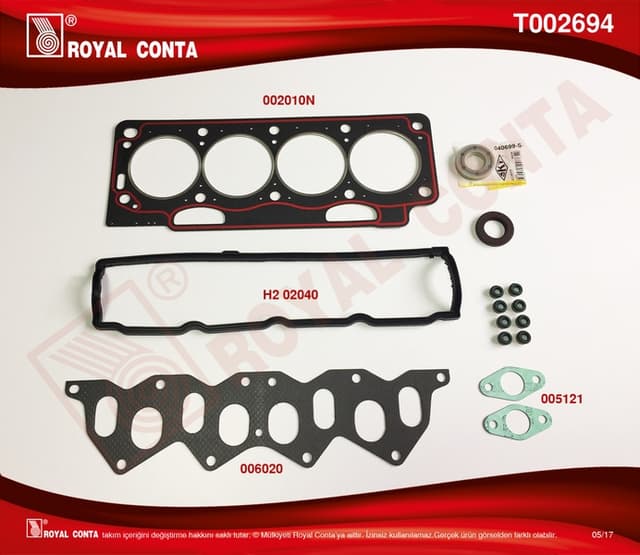 ROYAL ÜST TAKIM CONTA KEÇELİ R11 FLASH 1700  - ROYAL T002694 kodlu oto yedek parça
