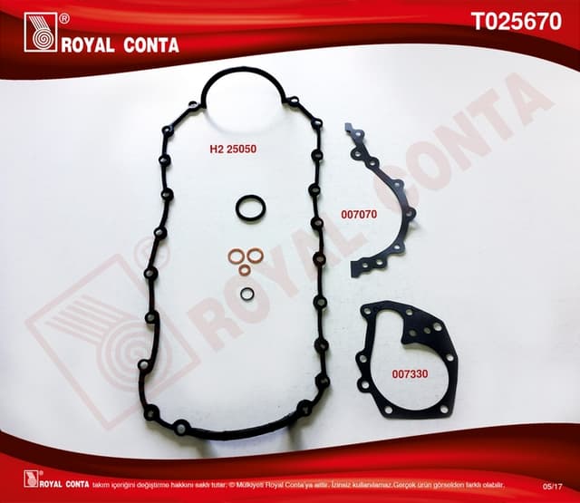 ROYAL ALT TAKIM CONTA R19 1.6 ie-CLIO-MGN K7J-K7M  - ROYAL T025670 kodlu oto yedek parça