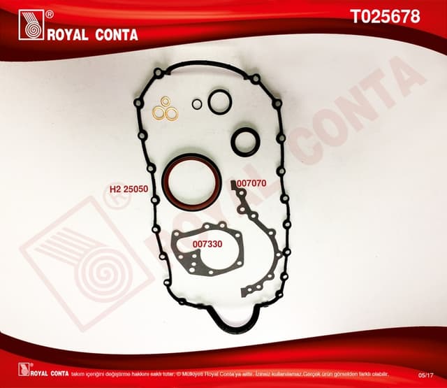 ROYAL ALT TAKIM CONTA KEÇELİ R19 1.6 ie-CLIO-MGN K7J-K7M  - ROYAL T025678 kodlu oto yedek parça