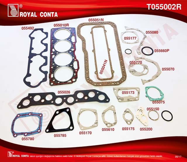 ROYAL TAKIM CONTA TMPR 1600  - ROYAL T055002R kodlu oto yedek parça