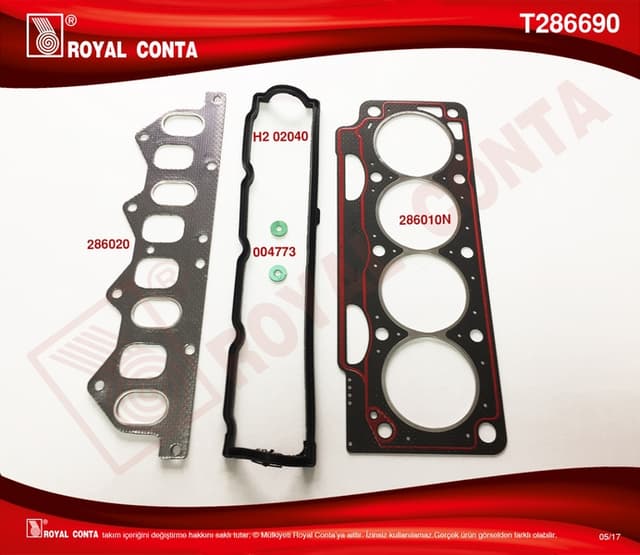 ROYAL ÜST TAKIM CONTA CLIO I 91 1.8 LAGUNA-MEGANE I 95 1.8-2.0 F3P 710/F3P 714 KEÇESİZ OEM: 7701467058 - ROYAL T286690 kodlu oto yedek parça