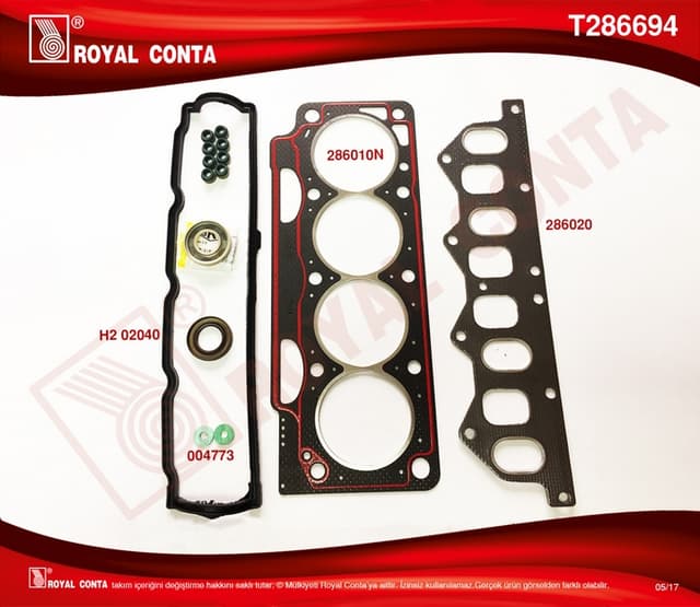ROYAL ÜST TAKIM CONTA CLIO I 91 1.8 LAGUNA-MEGANE I 95 1.8-2.0 F3P 710/F3P 714 SKT KEÇELİ 7701467058 OEM: 7701467058 - ROYAL T286694 kodlu oto yedek parça