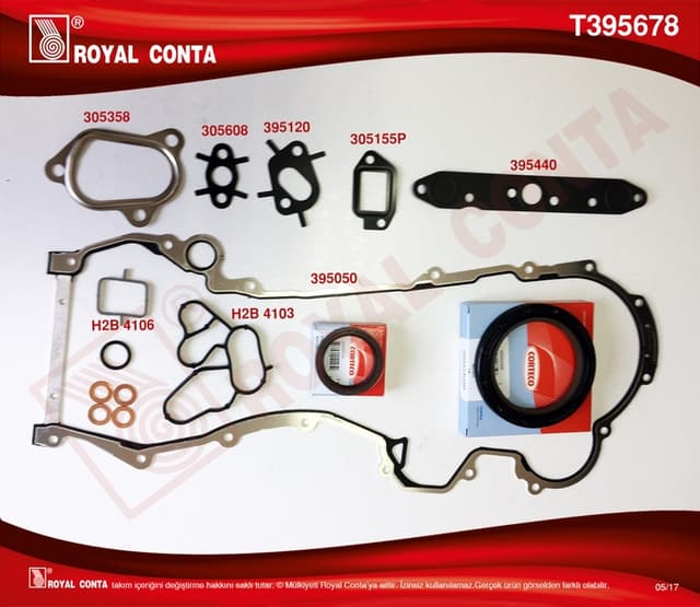 ROYAL ALT TAKIM CONTA DOBLO-ALBEA-PALIO-PUNTO-LINEA-FIORINO 1.3 JTD 188A9.000 - 223A9.000 MOTOR 71744285-71744286 OEM: 71744285-71744286 - ROYAL T395678 kodlu oto yedek parça