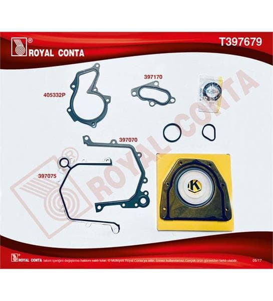 ROYAL ALT MOTOR TAKIM CONTA SKT KECELI FOCUS 1.6 16V ZETEC S / DURATEC EFI 98>04 OEM: 2M516008AA - ROYAL T397679 kodlu oto yedek parça