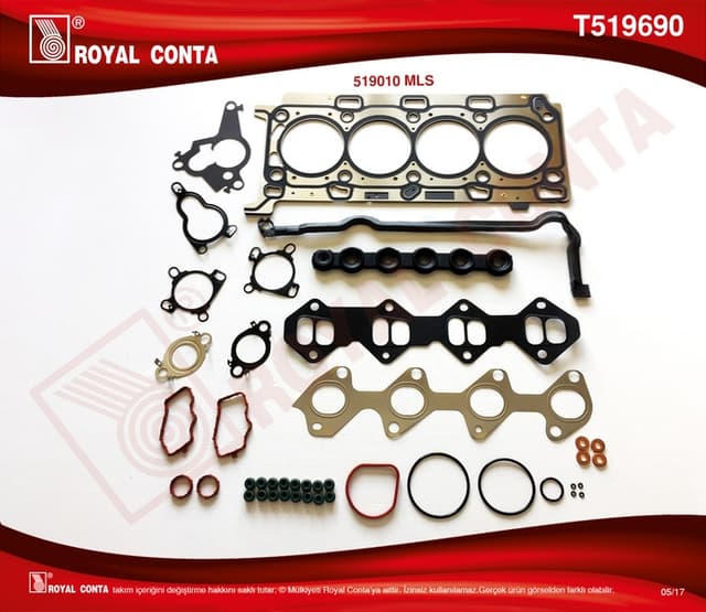 ROYAL ÜST TAKIM CONTA LGN II-III 150 HP -TRAFIC II 90/115 HP 2.0 DCI M9R MOTOR REINZ SUBAP LASTİKLİ OEM: 7701478183-7701477450-4434188 - ROYAL T519690 kodlu oto yedek parça