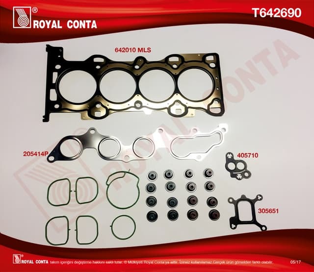 ROYAL ÜST TAKIM CONTA REINZ S.LASTİKLİ MONDEO III-IV 2.0 16V 01-14 145HP AOBA/C-AODA/B/E-CJBA/B-TBBA/B OEM: 1319868-027.470 - ROYAL T642690 kodlu oto yedek parça