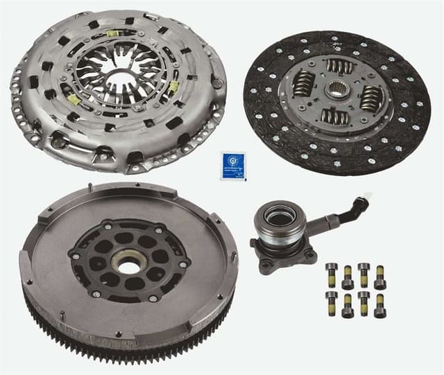 SACHS DEBRİYAJ SETİ 4 LU KIT VOLAN-DEB SETI -RULMAN FORD TRANSIT CUSTOM 2.2TDCI 125PS 6 VİTES 11-14 RULMANLI OEM: BK217540-BK216477-BK217C625 - SACHS 2290601163 kodlu oto yedek parça