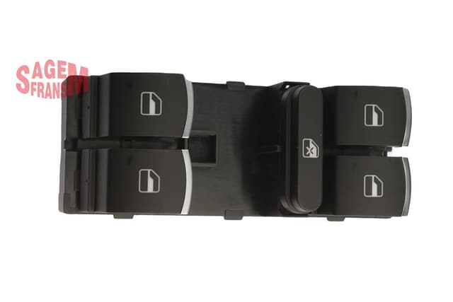 SAGEM CAM AÇMA DÜĞMESİ DÖRTLÜ GOLF 5-6 - PASSAT - JETTA - POLO ÖN SOL OEM: 5ND959857 - SAGEM 400107 kodlu oto yedek parça