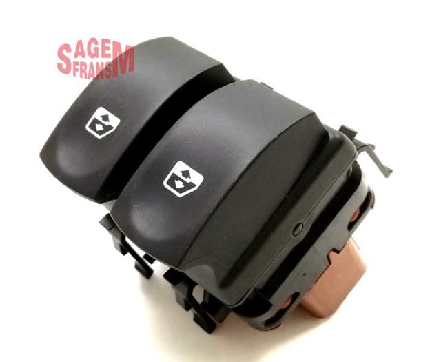 SAGEM CAM AÇMA DÜĞMESİ CLIO III - SYMBOL ÖN SOL ÇİFTLİ OEM: 8200214945 - SAGEM 500156 kodlu oto yedek parça