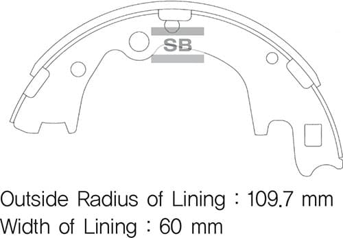 SANGSIN ARKA KAMPANA PABUÇ BALATA HYUNDAI H-1 2.5L D4CB LİBERO kamyonet 01- 5830547A00 OEM: 5830547A00 - SANGSIN SA100 kodlu oto yedek parça