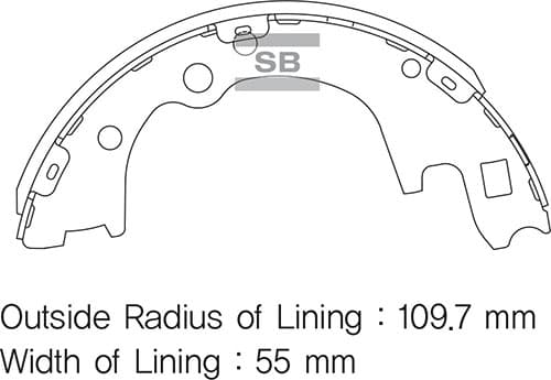 SANGSIN ARKA KAMPANA PABUÇ BALATA HYUNDAI H100 2.5L Kamyonet 04- 5830544A60-5830544A70-5830544A50 OEM: 5830544A60-5830544A70-5830544A50 - SANGSIN SA135 kodlu oto yedek parça