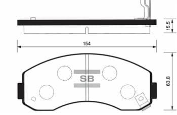 SANGSIN ÖN FREN BALATA KIA K2500 2.5L D4BH TCİ 03- / K2700 2.7L J2 KAMYONET 98- 0K60B3328Z-0K60B3328ZA OEM: 0K60B3328Z-0K60B3328ZA - SANGSIN SP1056 kodlu oto yedek parça
