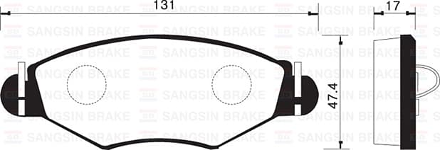 SANGSIN ÖN FREN BALATASI PEUGEOT P206 1.4 1.6 09/98 P306 1.4 1.6 5/93 4254.94-421.91-4253.20-WVA23205 OEM: 4254.94-421.91-4253.20-WVA23205 - SANGSIN SP1179 kodlu oto yedek parça