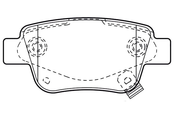 SANGSIN ARKA FREN BALATA TOYOTA AVENSIS 1.6L 3ZZFE VVTi ZZT250 03-08 / 2.0L 1AZ-FE 1AZFSE AZT250 03-08 0446605010-0446605020-0446628110 OEM: 0446605010-0446605020-0446628110 - SANGSIN SP2184 kodlu oto yedek parça