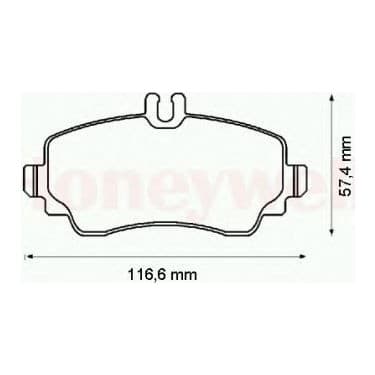 SANGSIN FREN BALATASI ON MERCEDES A-CLASS W168 99 04 A1684201420 OEM: A1684201420 - SANGSIN SP4002 kodlu oto yedek parça