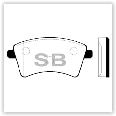 SANGSIN FREN BALATASI ON MERCEDES CITAN W415 12 . RENAULT KANGOO III 08 1.5dCi 1.6 16V OEM: A4154210610-410601334R - SANGSIN SP4059 kodlu oto yedek parça